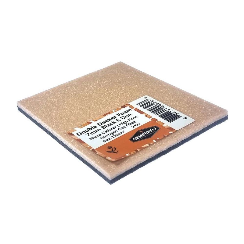 Semperfli Double Decker Foam|Small 5mm|Medium 7mm|Dun & Yellow|Green & Rhyac. Green|Dun & Pink|Black & Rhyac. Green|Black & Yellow|Dun & Green|Black & Red|Black & Purple|Black & Pink|Black & Orange|Black & Dun|Black & Blue