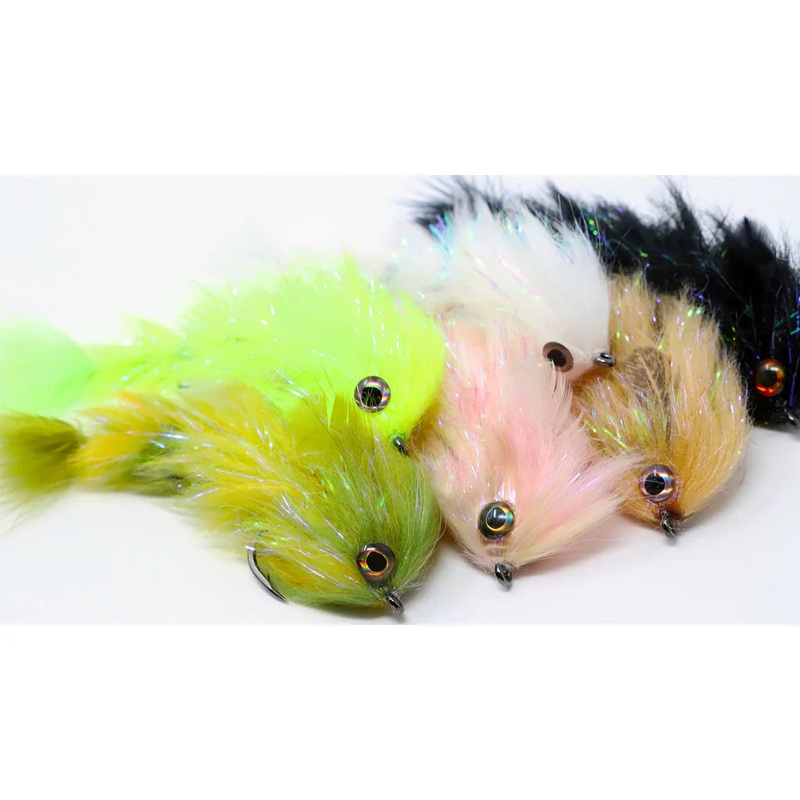Polarlite Changer Double Hook|White|Black|Chartreuse|Yellow/Olive|Shrimp/Pink|Tan