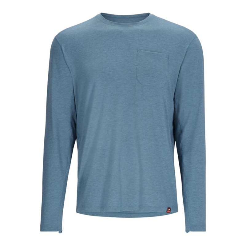 Simms Men’s Glades Crew|Neptune Heather|Steel Heather|Baltic Amber Heather|M|L|XL|XXL