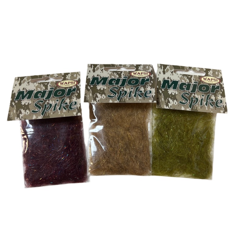 Wapsi Major Spike Dubbing|Orange|Bleached|Gray|Tan|Brown|Brown Stone|Leech Red|Wine|Light Olive|Olive|Purple|Black|Golden Stone|Natural