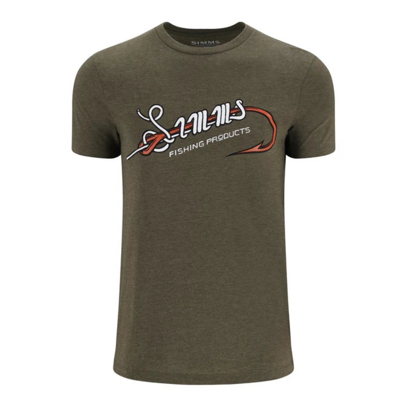 Simms Hook & Loop T-Shirt|Athletic Heather|Military Heather|M|L|XL|XXL