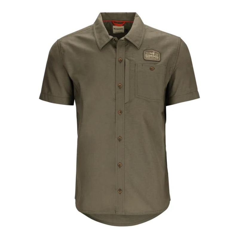 Men’s Simms Shop Shirt|Dark Stone|Cobia|M|L|XL|XXL