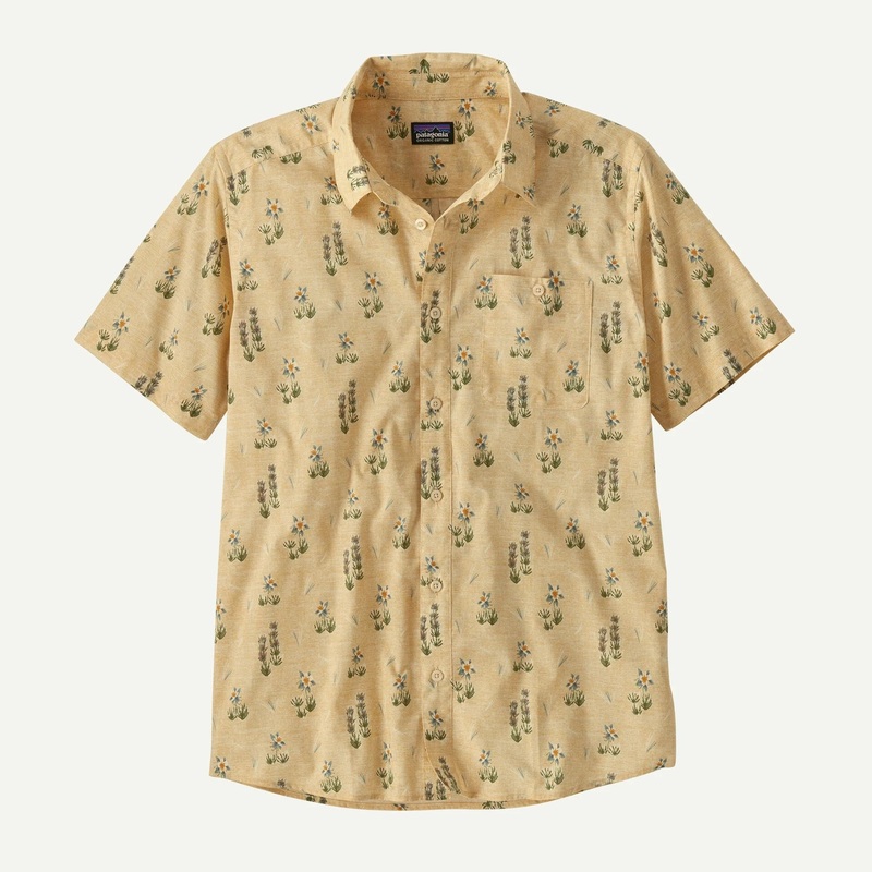 Patagonia Men’s Go To Shirt|Lupine Trail: Beeswax Tan|M|L|XL|XXL
