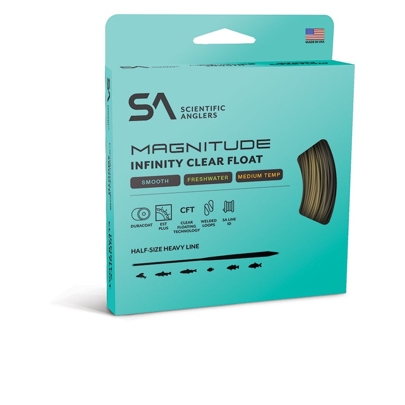 Scientific Anglers Magnitude Smooth Infinity 10′ Clear Float Tip Fly Line