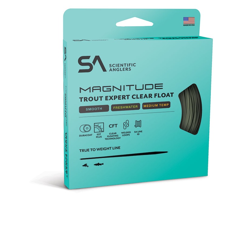 Scientific Anglers Magnitude Smooth Trout Expert 10′ Clear Float Tip Fly Line