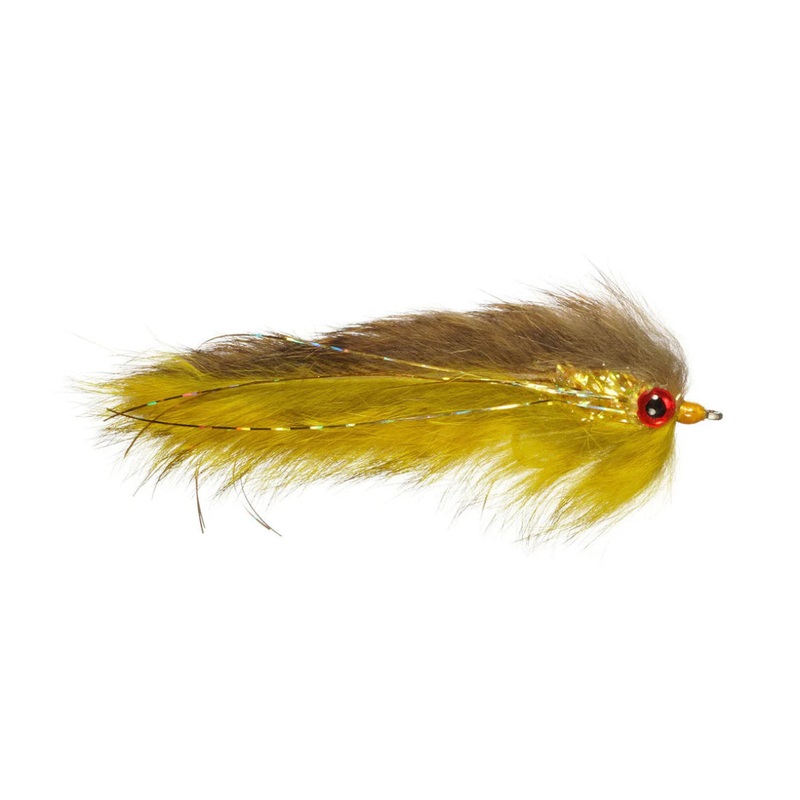 Rainy’s Double Bunny Streamer|Chinchilla/White|Platte River Variant|Gold Variant/White|Olive/White|Chartreuse/White