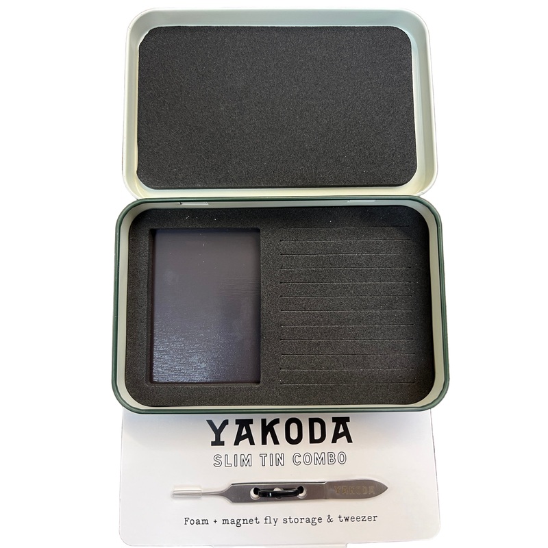 Yakoda Slim Tin Magnet Combo with Tweezer