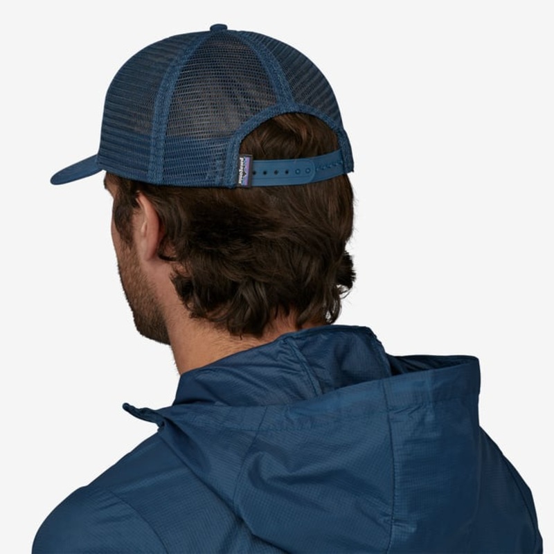 Patagonia Take a Stand Trucker Hat – Bayou Badge: Tidepool Blue