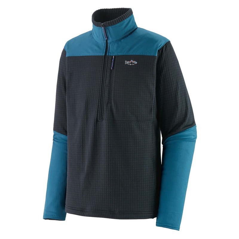 Patagonia Men’s Long-Sleeved R1 Fitz Roy 1/4-Zip