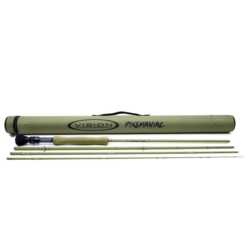 VISION PIKEMANIAC FLY ROD|9ft | 9 Line –  4 Piece EVA Handle|9ft | 10 Line –  4 Piece EVA handle