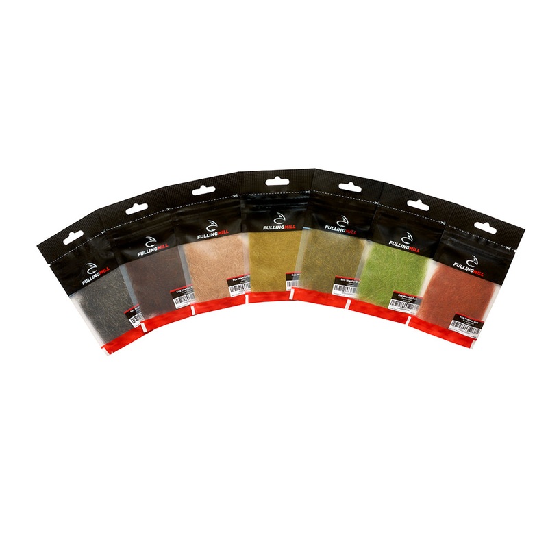 FULLING MILL ECO WARRIOR DUB|Rusty Orange|Olive|Black|Caddis Green|Hares Ear|Mustard