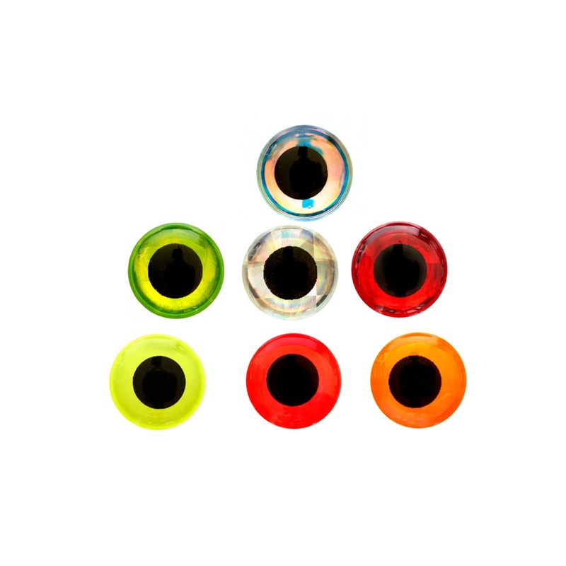 FULLING MILL EPOXY EYES|3.0 mm|4.0mm|6.0mm|9.5mm|Hot Yellow|Fluo Hot Orange|Silver|Fluo Super Pearl