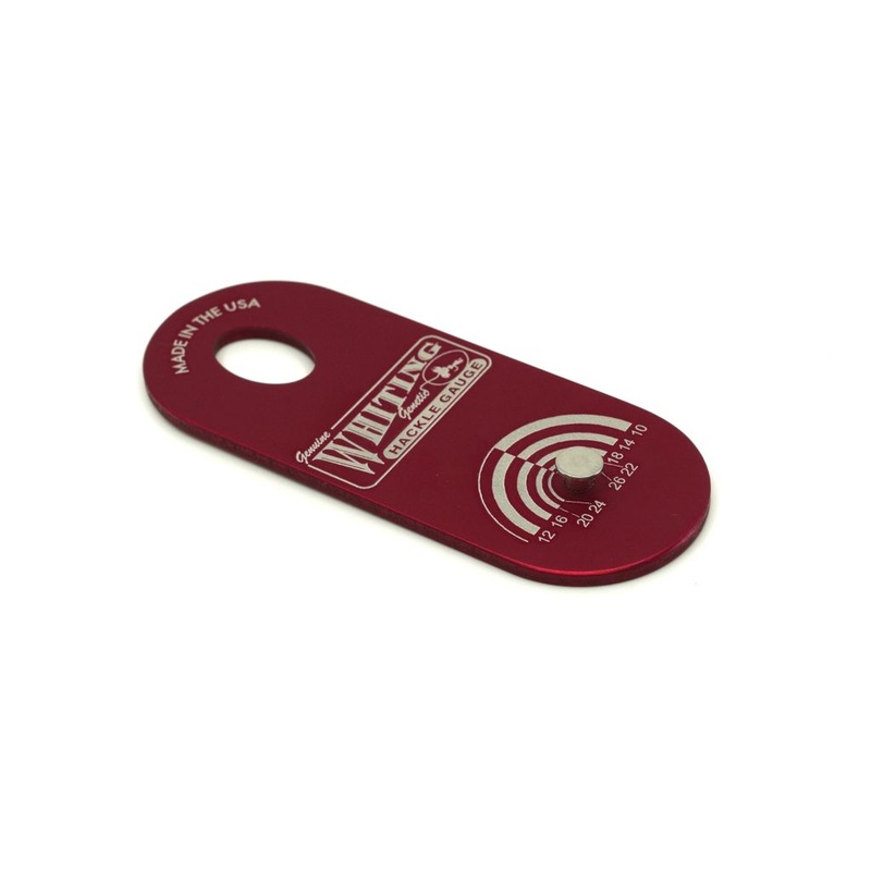 Whiting Hackle Gauge|Ruby|Blue