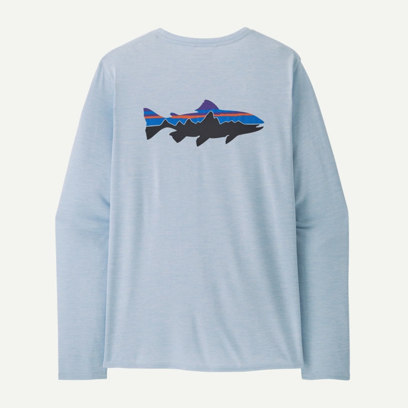 Men’s Long-Sleeved Capilene Cool Daily Graphic Shirt – Waters