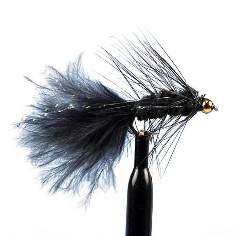Bead head woolly bugger black|6|8|10|12|14