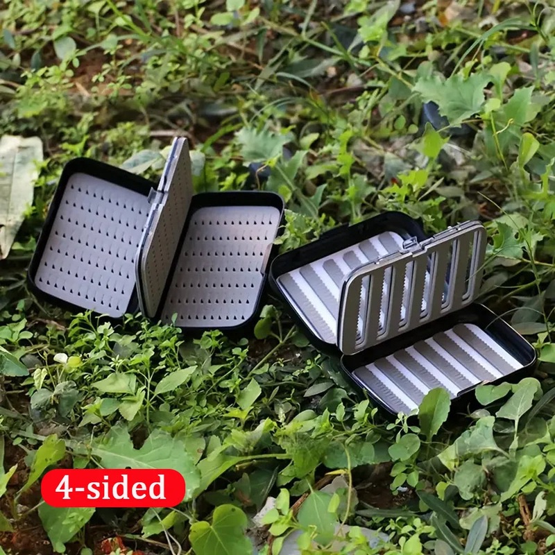 1pc Fly Fishing Box Multi Sided Waterproof Case for Nymph