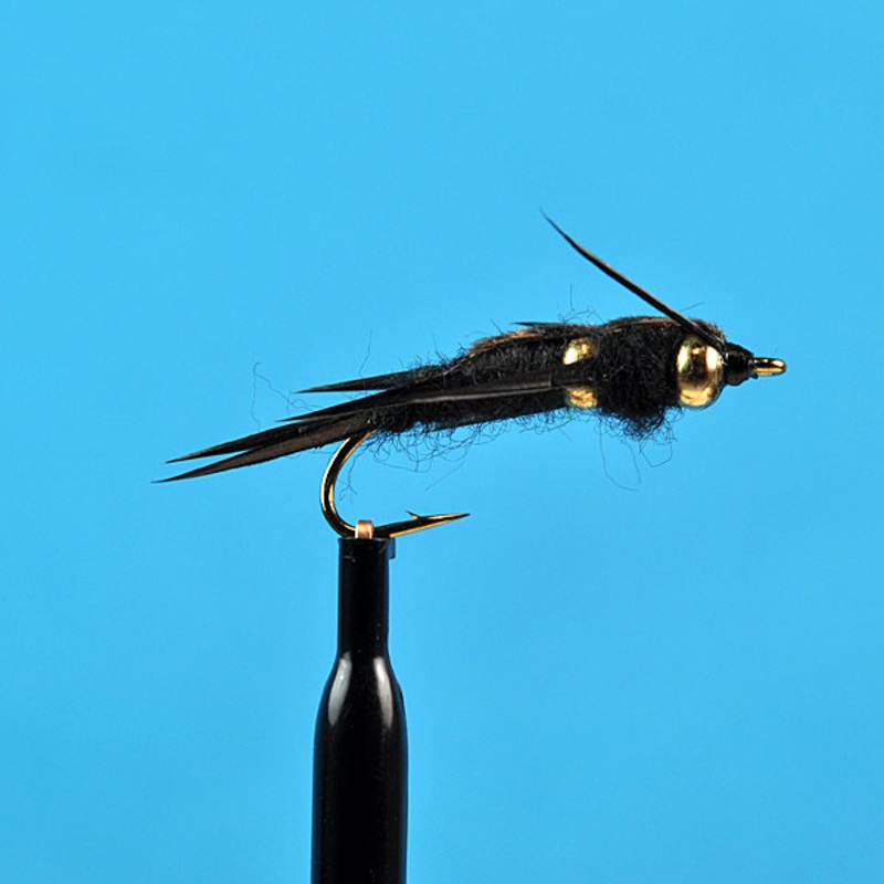 2 Bead head stone fly Black|6|8|10|12