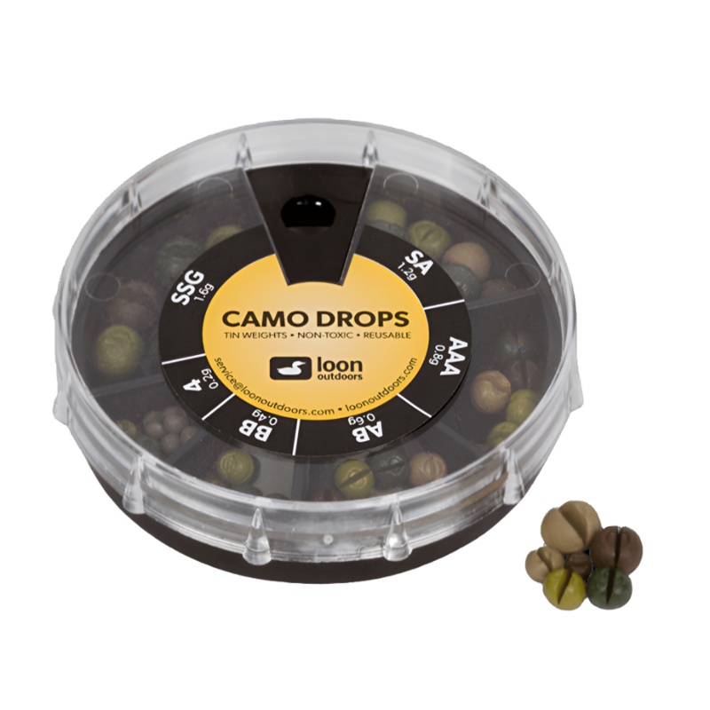 Loon Outdoors Camo Drops|4-Division|6-Division|Twist Pot|Big Water|Skinny|Assorted|1|AAA|AB|BB