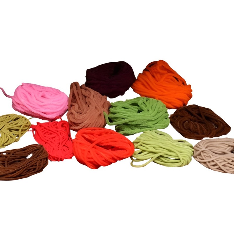 Hareline Ultra Chenille|Micro|Standard|Fl. Cerise |129|Tan |369|Wine |380|Red |310|Worm Brown |381|Black |11|Fl. Chartreuse |127|Fl. Fire Orange |129|Brown |40|White |377