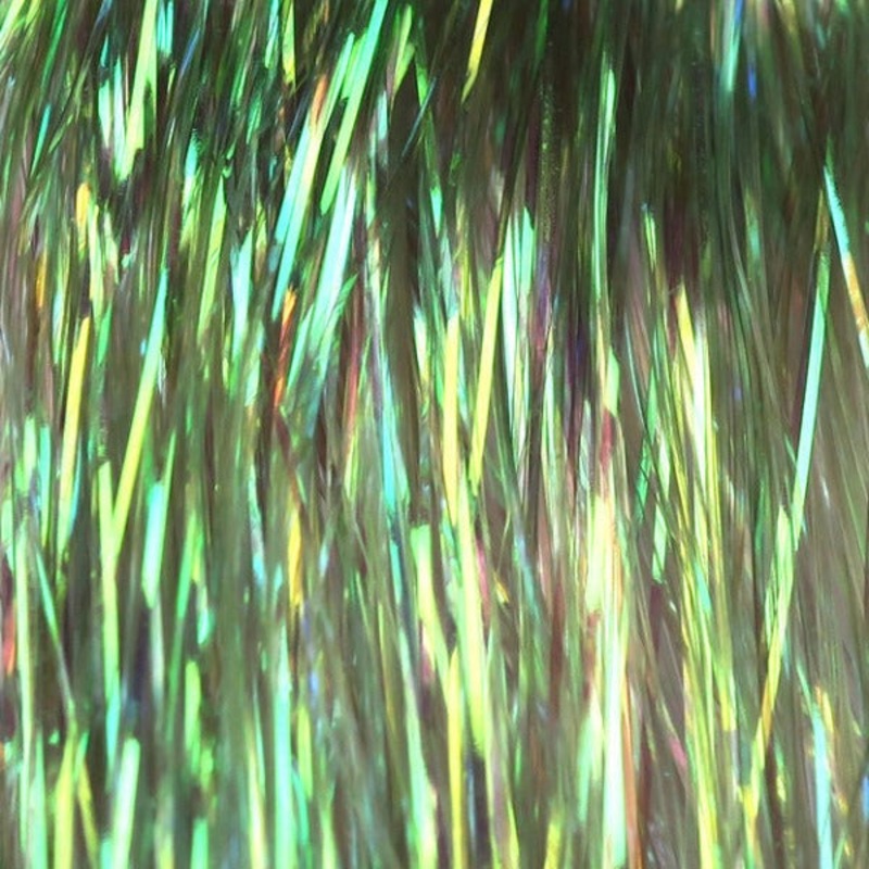 Hedron Flashabou Dyed Pearl|Black 6960|Chartreuse 6962|Dark Blue 6964