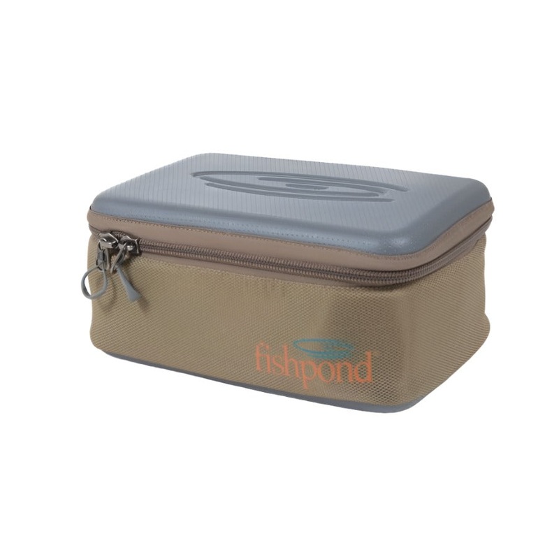 Fishpond Ripple Reel Case|Sand/Saddle Brown|Tidal Blue|Large|Medium