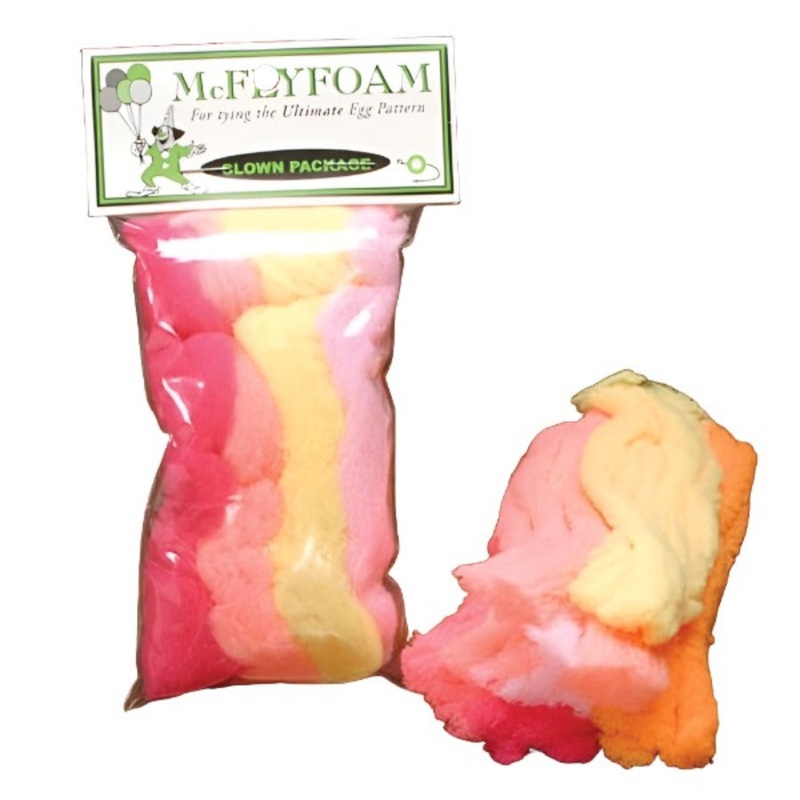 McFly Foam|Black|Cerise|Chartreuse|Clown Pack|Cream Delight|Flats Crab Tan|Flesh|Light Olive|Steelhead Orange|White|Yellow|Light Yellow