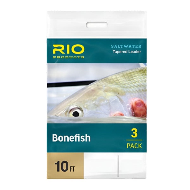 Rio Bonefish Leader|10’|8lb|10lb|12lb|1-pack|3-pack