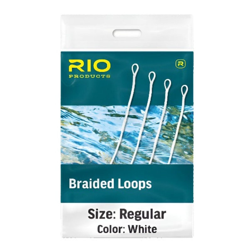 Rio Braided Loops 4-Pack|White|Regular Lines 3-6|Large Lines 7-12|X-Large Lines 8-Spey