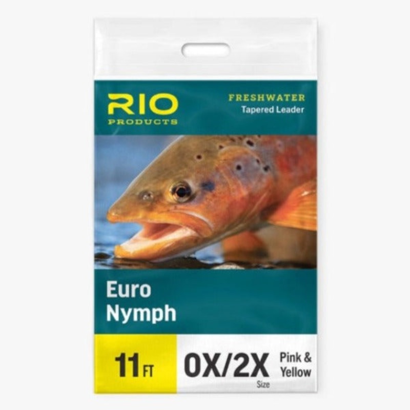 Rio Euro Nymph Leader|Black/White|0X/2X