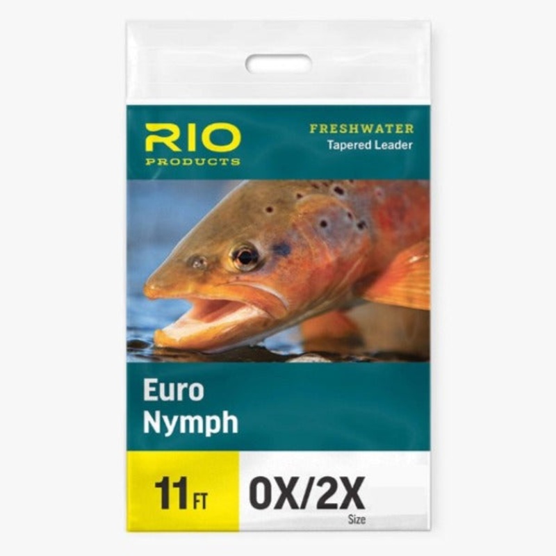 Rio Euro Nymph Leader|Black/White|0X/2X