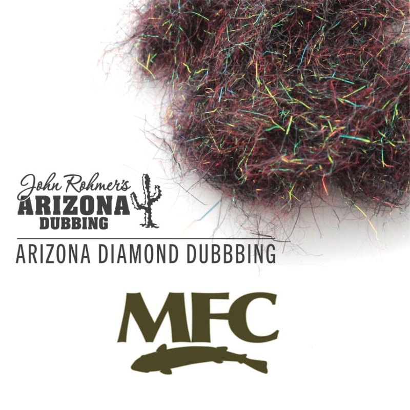 MFC Arizona Diamond Dubbing|Black Red|Blood Leech|Callibaetis|Crystal|Ice Blue Brown|Olive Brown|Caddis Green|Firecracker