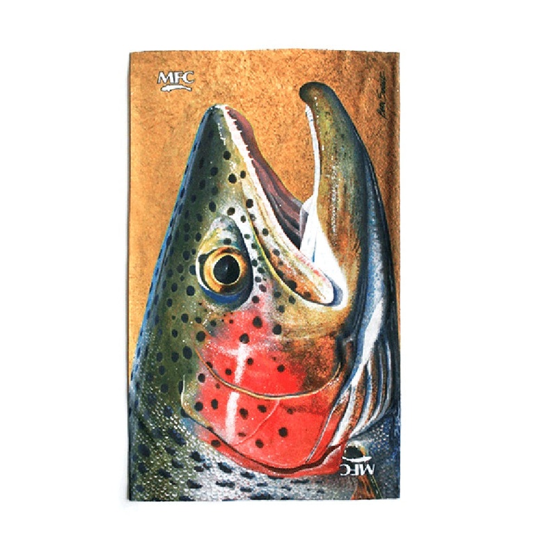 MFC UPF Fish Gaiter|Estrada’s Rainbow Trout Graffiti|Maddox’s Snack|Currier’s Brown Trout|Sundell’s Starlight Rainbow|Udesen’s Trout Dreams