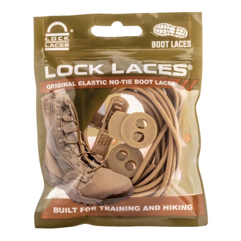 Lock Laces Boot Laces|Tan|72″