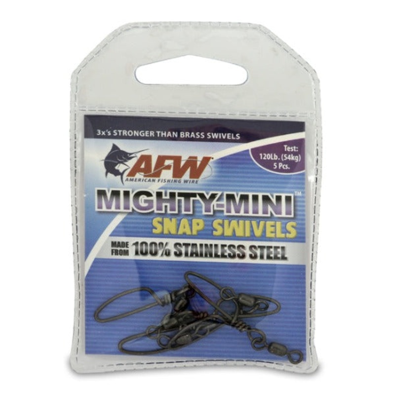 AFW Mighty Mini Snap Swivel|70lb|120lb|5 pieces