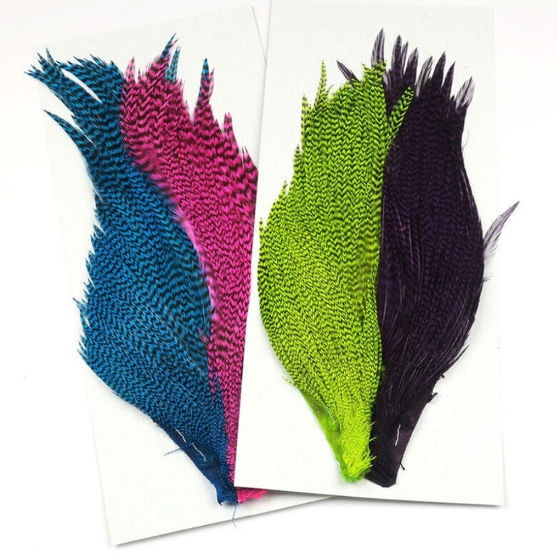 Hareline Tyer’s 4 Color Grizzly Streamer Cape Set