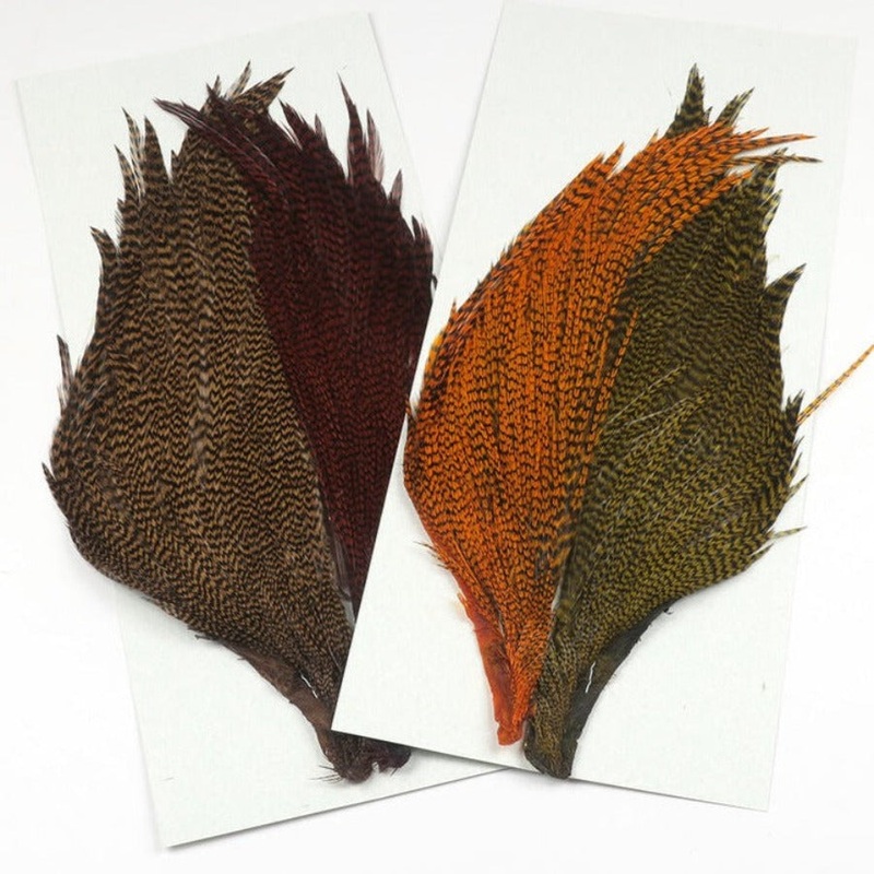 Hareline Tyer’s 4 Color Grizzly Streamer Cape Set