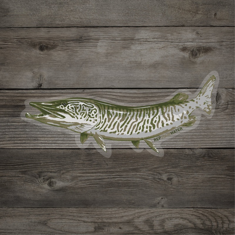 Rep Your Water Musky Artist’s Reserve Sticker