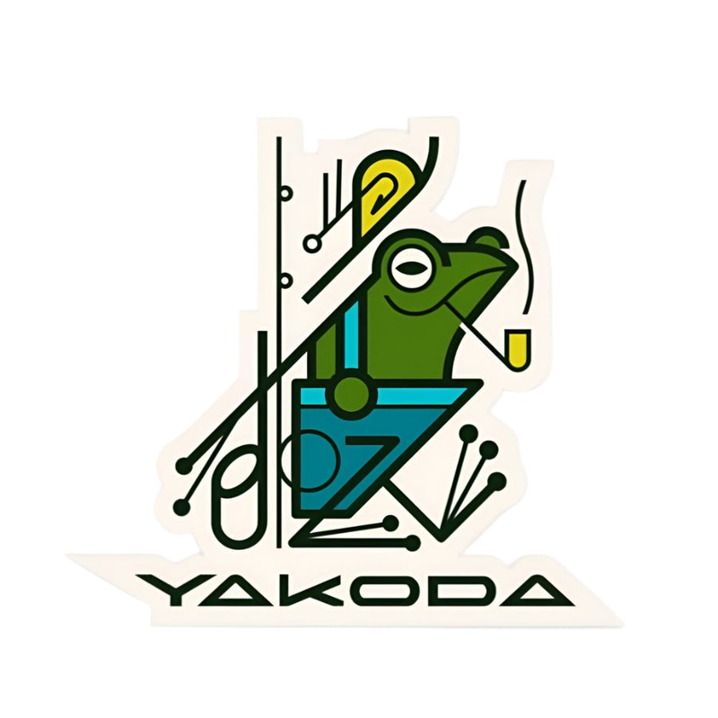 Yakoda Peace Frog Sticker|One Size