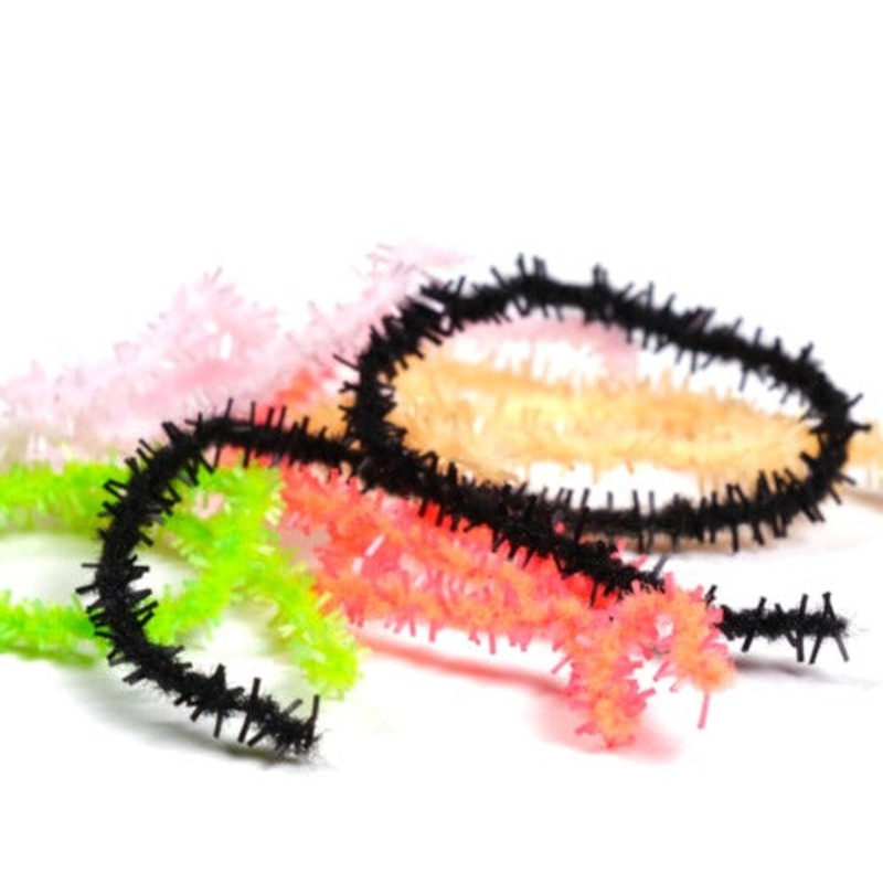 Textreme 3mm Gummy Chenille|Fl. Pink|Fl. Melon|Fl. Candy Pink|Fl. Sunburst|Fl. White|Fl. Blood Red|Black