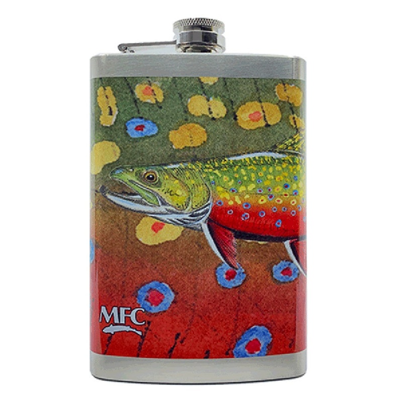 MFC Stainless Steel Hip Flask|Sundell’s Winter Rainbow|Currier’s Brook Trout|Estrada’s Rainbow Trout Graffiti|Estrada’s Brown Trout Graffiti|Maddox’s Rise Series |5 Salmonfly Snack|Udesen’s Montana Brown
