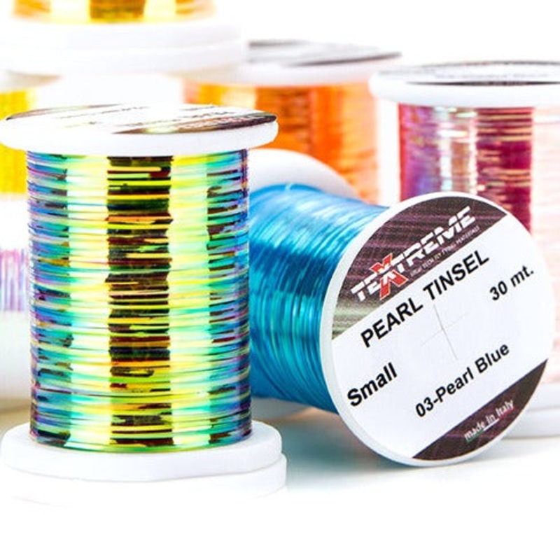 Textreme Pearl Tinsel|Pearl Green|Pearl Fl. Orange|Pearl Red|Pearl Rainbow