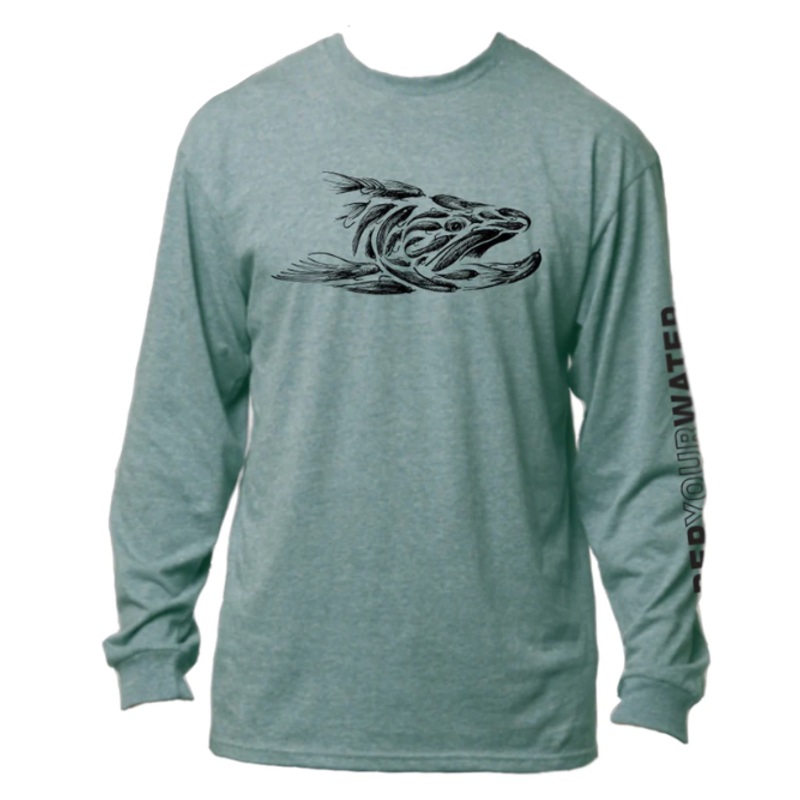 Rep Your Water Men’s Trout Streamers Long Sleeved Tee