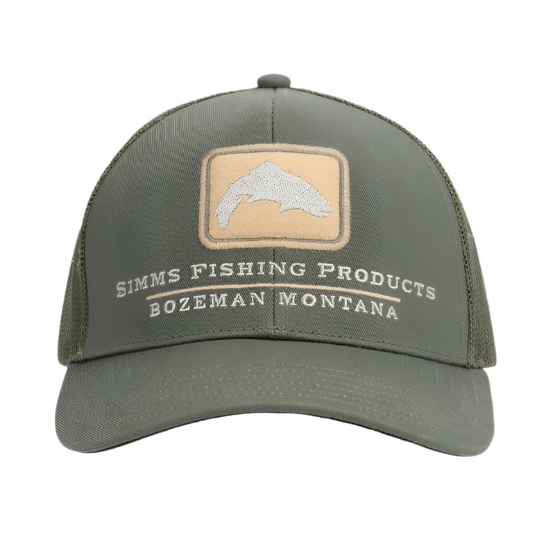 Simms Trout Icon Trucker Hat|Carbon|Kona|Cinder|Smokey Olive