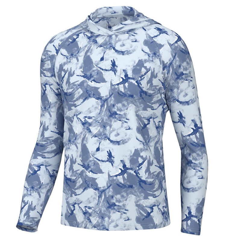 Huk Men’s Waypoint Performance Sun Hoody – Prints