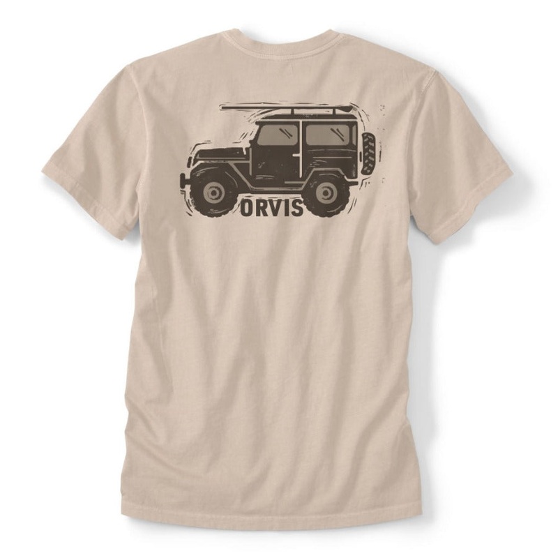 Orvis Men’s Off Road Tee|Sand|Small