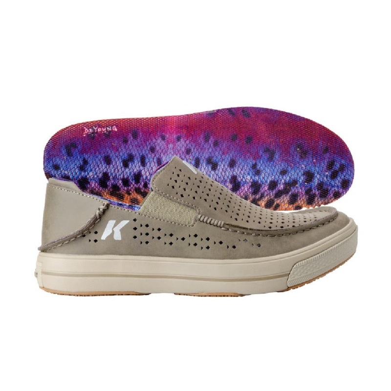 Korkers Men’s Vented Leather Fish Moc Slip On Shoe