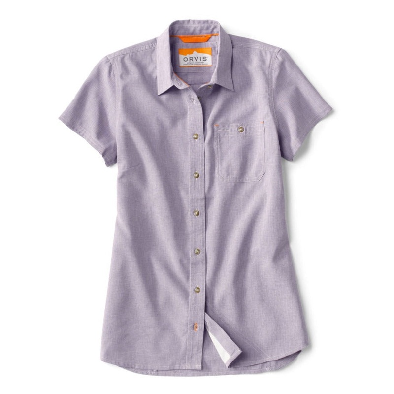 Orvis Women’s Tech Chambray Short Sleeved Work Shirt (Clearance)