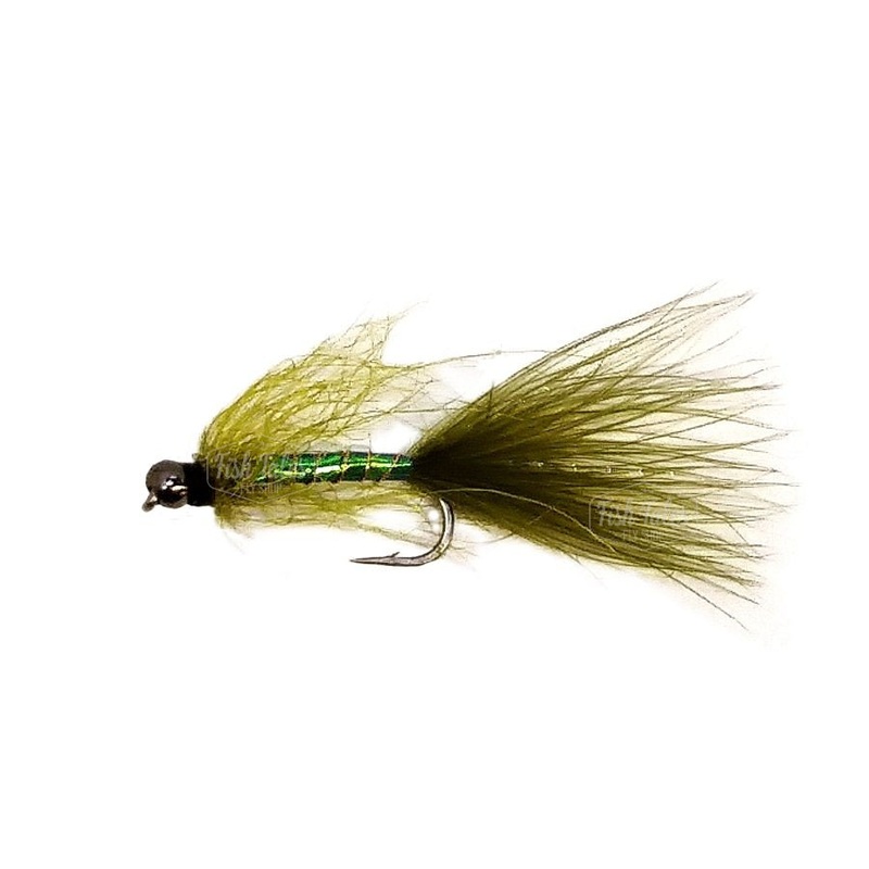 JD Flies Simi Minnow Streamer|Pearl|Olive|Black|10