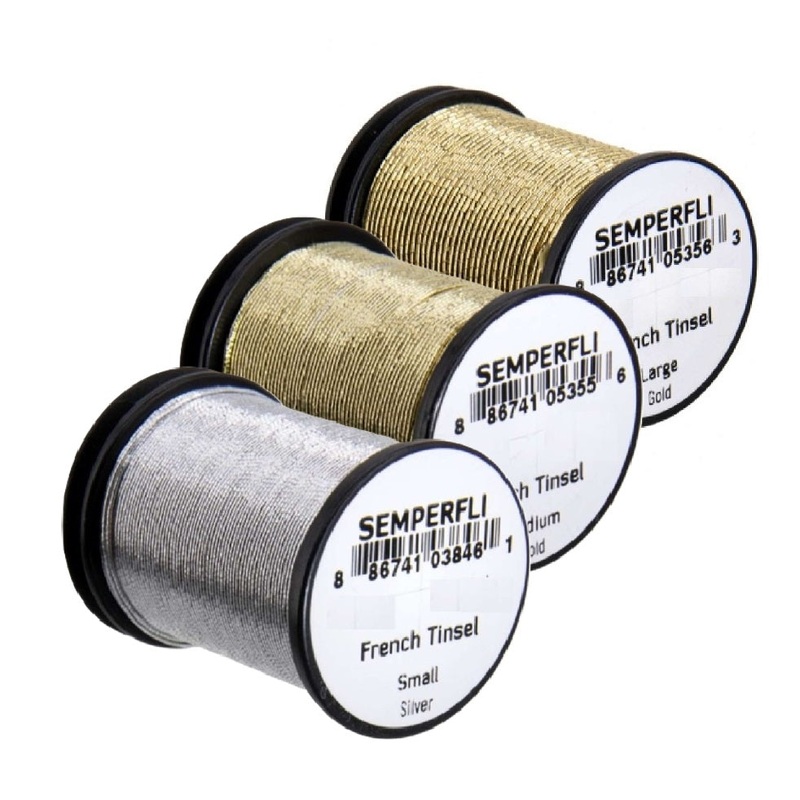 Semperfli French Oval Tinsel|Gold|Silver|Small|Medium|Large