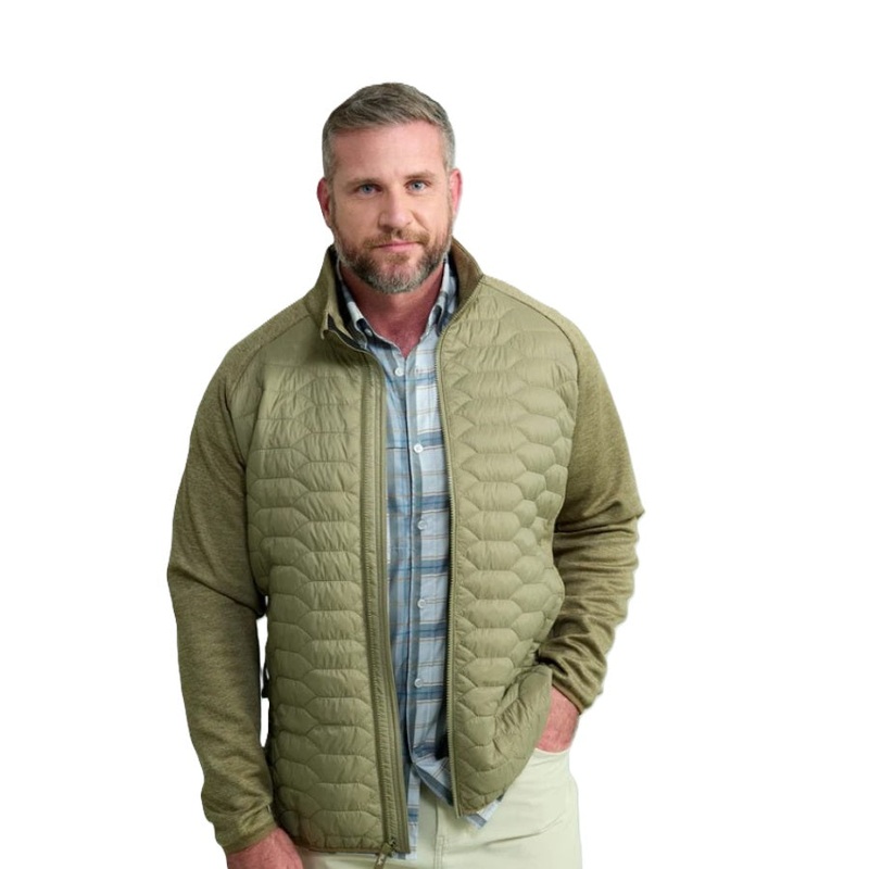 Huk Men’s Scale Hybrid Jacket|Overland Trek|Medium
